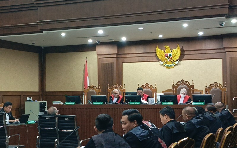 Nama pimpinan KPK disebut pernah berkomunikasi dengan Menteri Pertanian, Syahrul Yasin Limpo alias SYL. (Nur Khabibi/MPI)