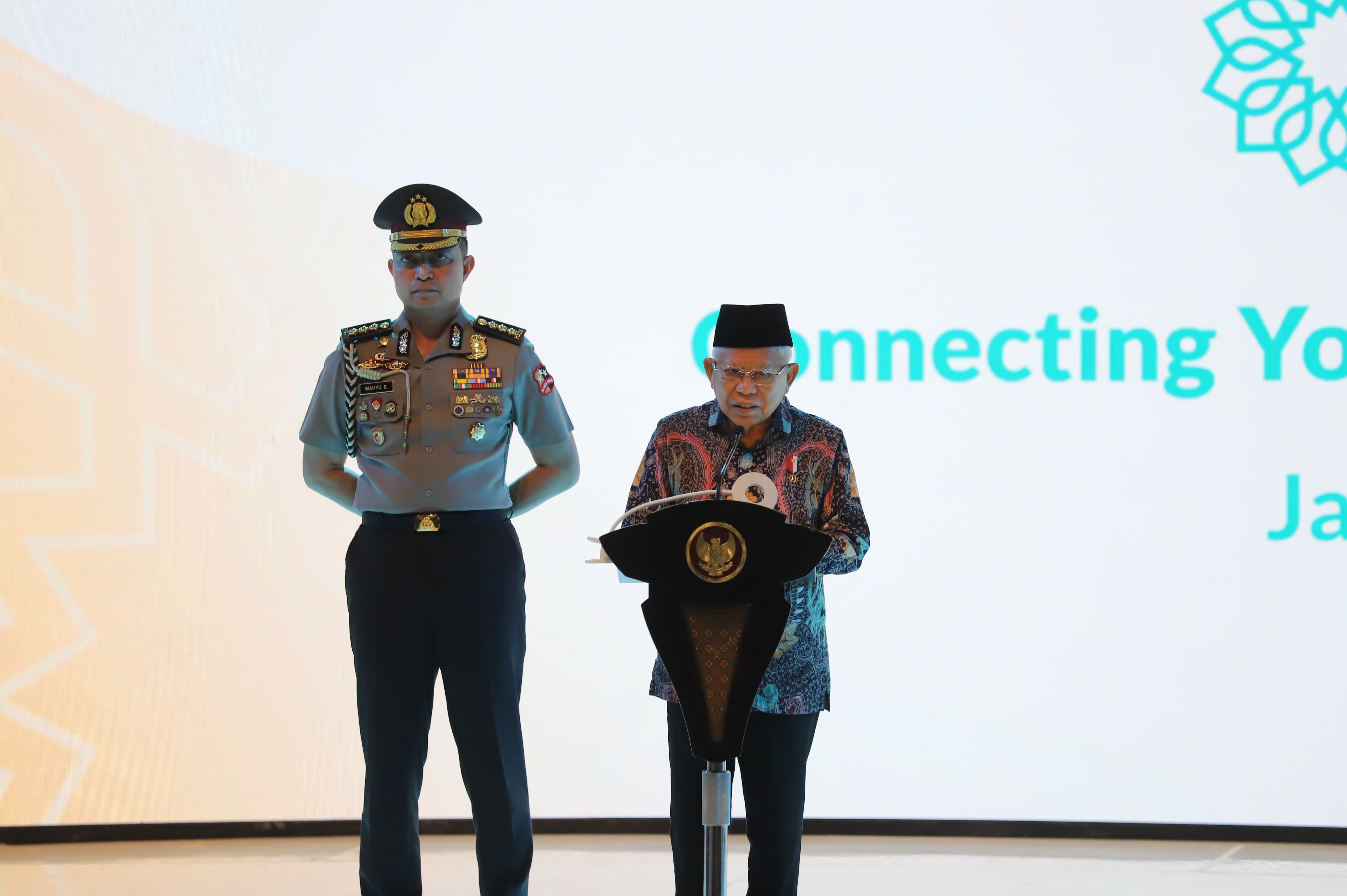Wapres Bicara Peluang Investasi Industri Halal Global hingga Ekonomi Syariah. (Foto Arif Julianto/MPI)