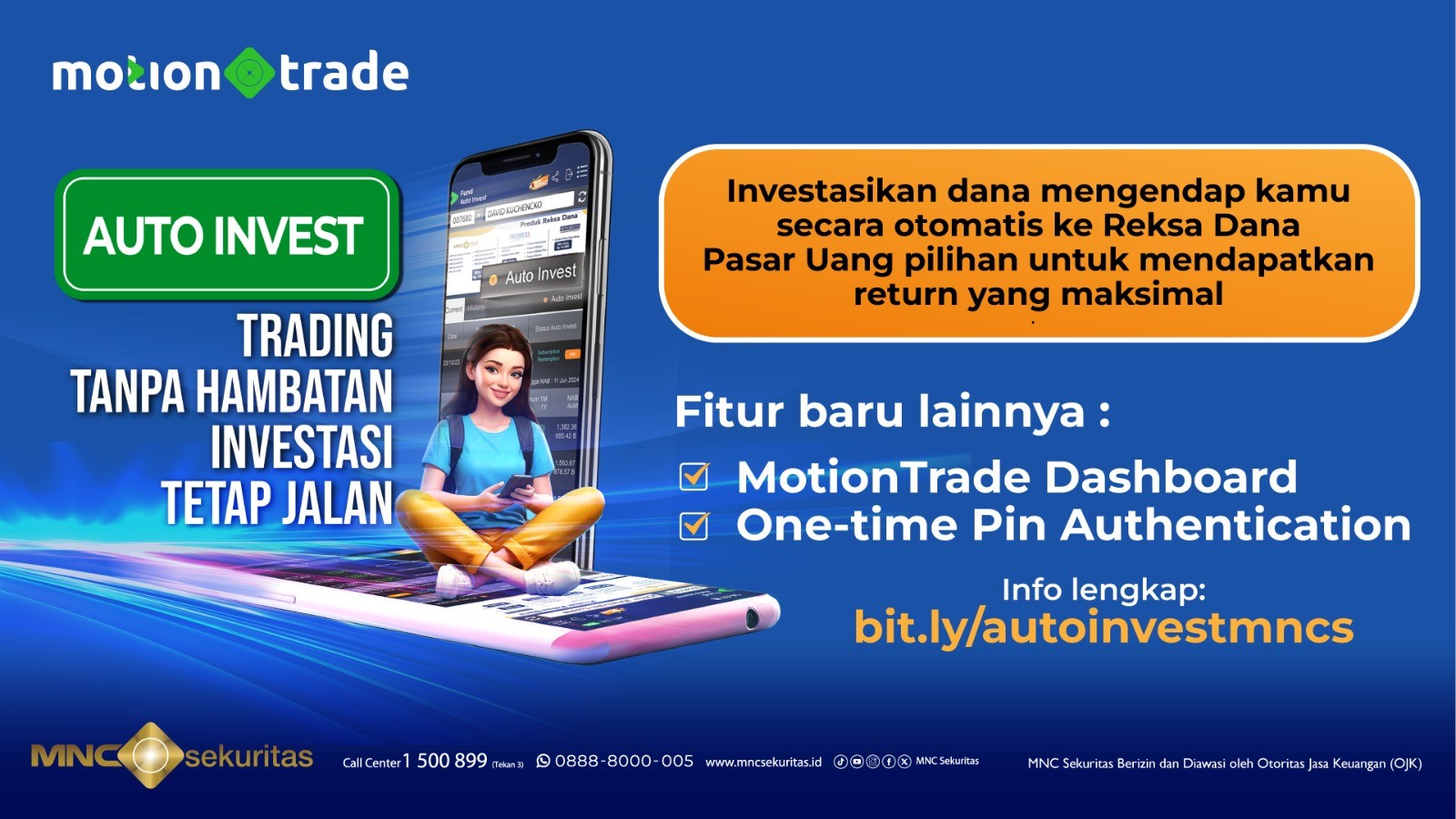 MotionTrade Rilis Fitur Auto Invest, Mudahkan Pengguna Trading tanpa Hambatan. Foto: MNC Media.