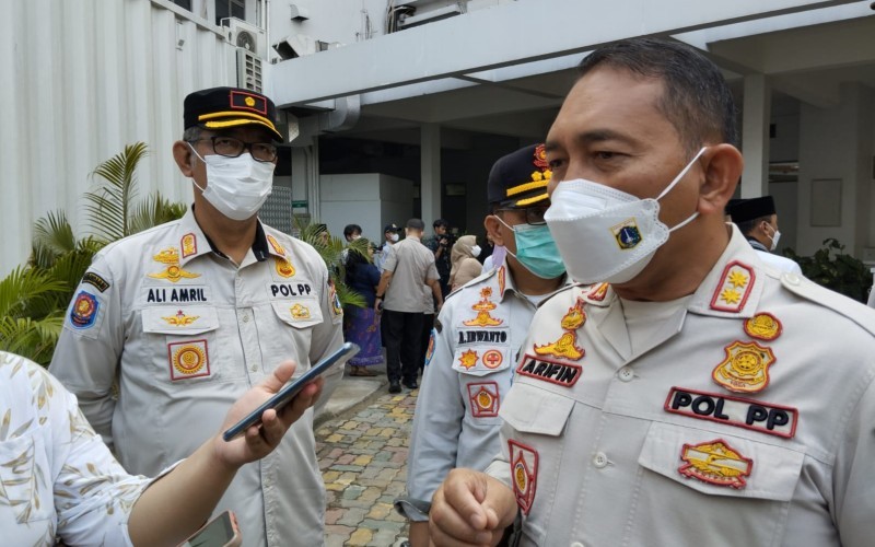 Kasatpol PP DKI Jakarta Arifin (Carlos Roy Faharta Barus/MPI)