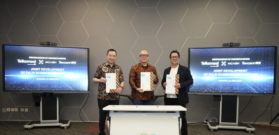 Gandeng Tencent Cloud dan MCASH, Telkomsel Garap Teknologi Pemindaian Telapak Tangan