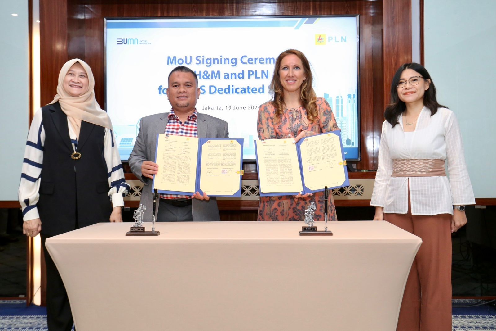 PLN Bakal Pasok Listrik Berbasis Energi Hijau ke Perusahaan Fesyen H&M Group. (Foto: Dok. PLN)