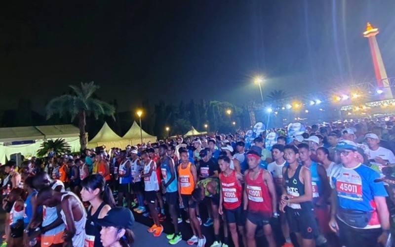 BTN Jakarta International Marathon 2024 (Giffar Rivana/MPI)