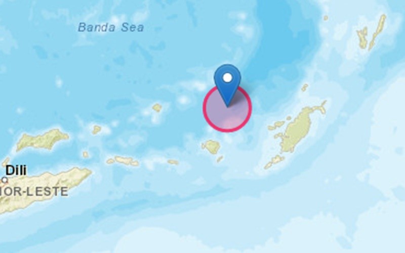 Gempa bumi dengan kekuatan Magnitudo 6,0 mengguncang Kepulauan Tanimbar, Maluku. (BMKG)