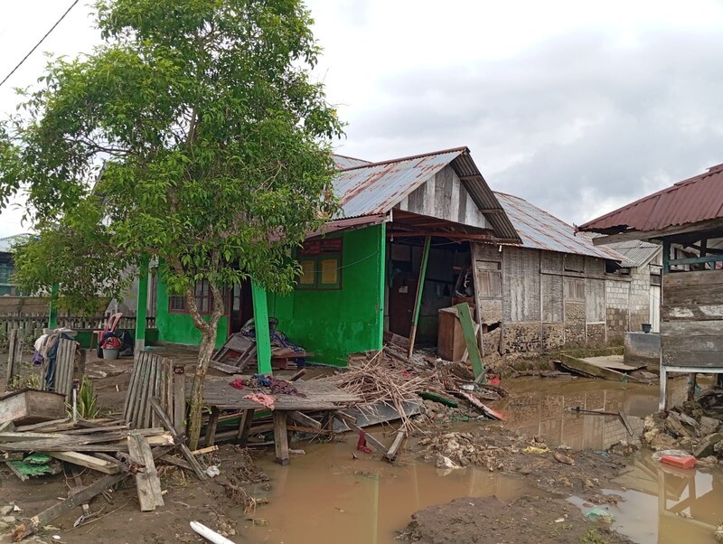 Banjir di Kabupaten Halmahera Selatan, Lebih dari 3 Ribu Jiwa Terdampak. (Foto: MNC Media)