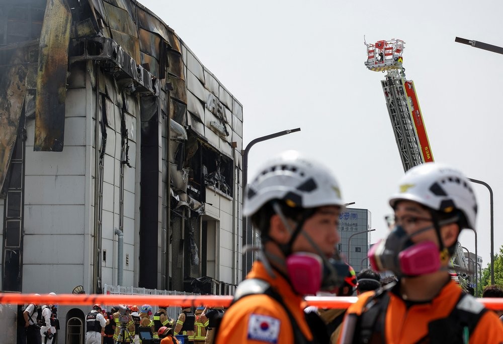 Pabrik Baterai di Korsel Kebakaran, 22 Pekerja Tewas. (Foto: REUTERS/Kim Hong-ji)