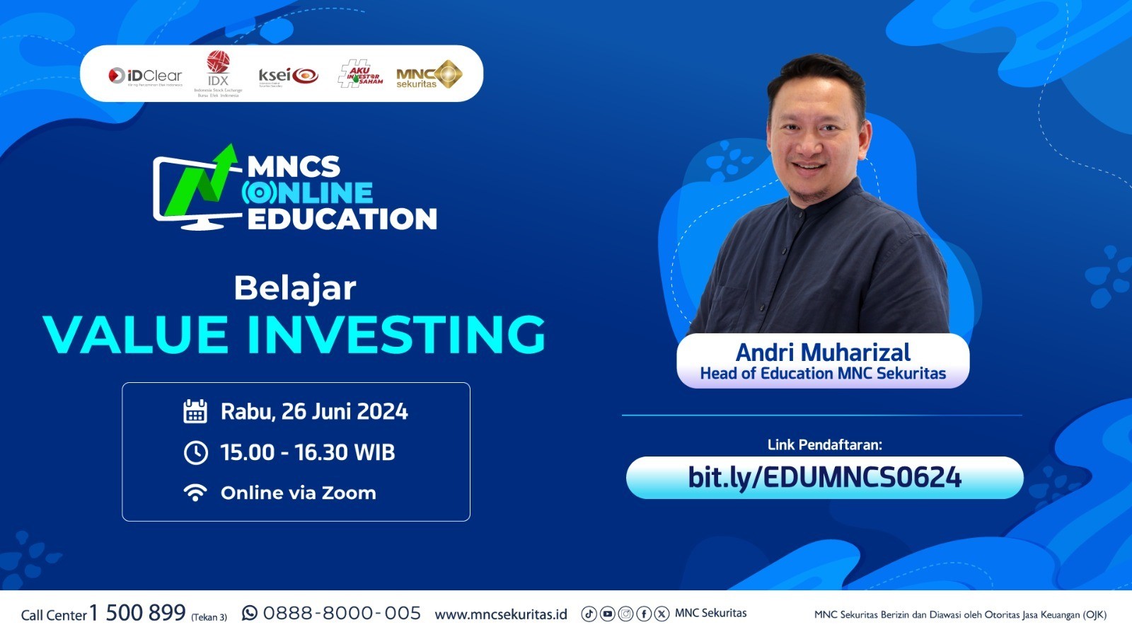 Ikuti Webinar Gratis Belajar Value Investing bersama MNC Sekuritas Hari Ini (foto mnc media)