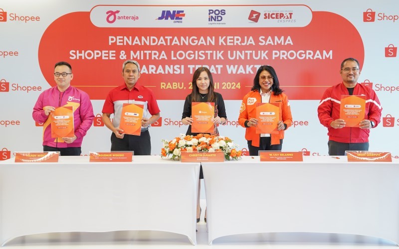 Dukung Program Garansi Tepat Waktu, Shopee Kerja Sama dengan Empat Mitra Logistik Nasional. (Foto: MNC Media)