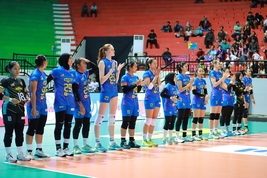 Jakarta Electric PLN Tumbangkan Pospsivo Polwan di Pertandingan Perdana Final Four Proliga 2024. (Foto Istimewa)