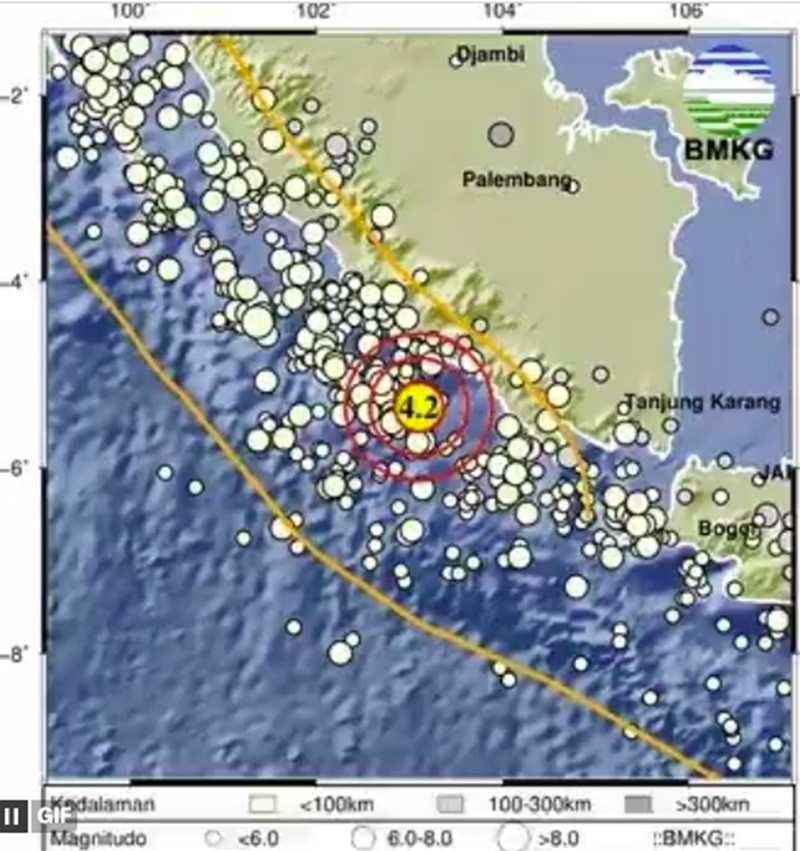 Gempa Magnitudo 4,2 Guncang Kaur Bengkulu (foto ist)