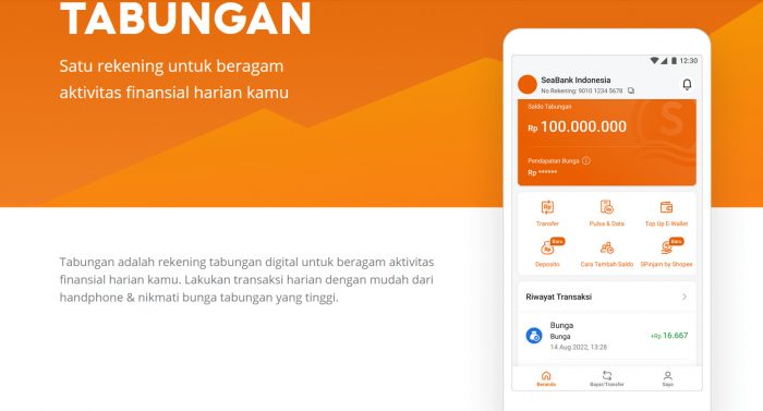 Berapa Kode Transfer SeaBank? (Foto: MNC Media)