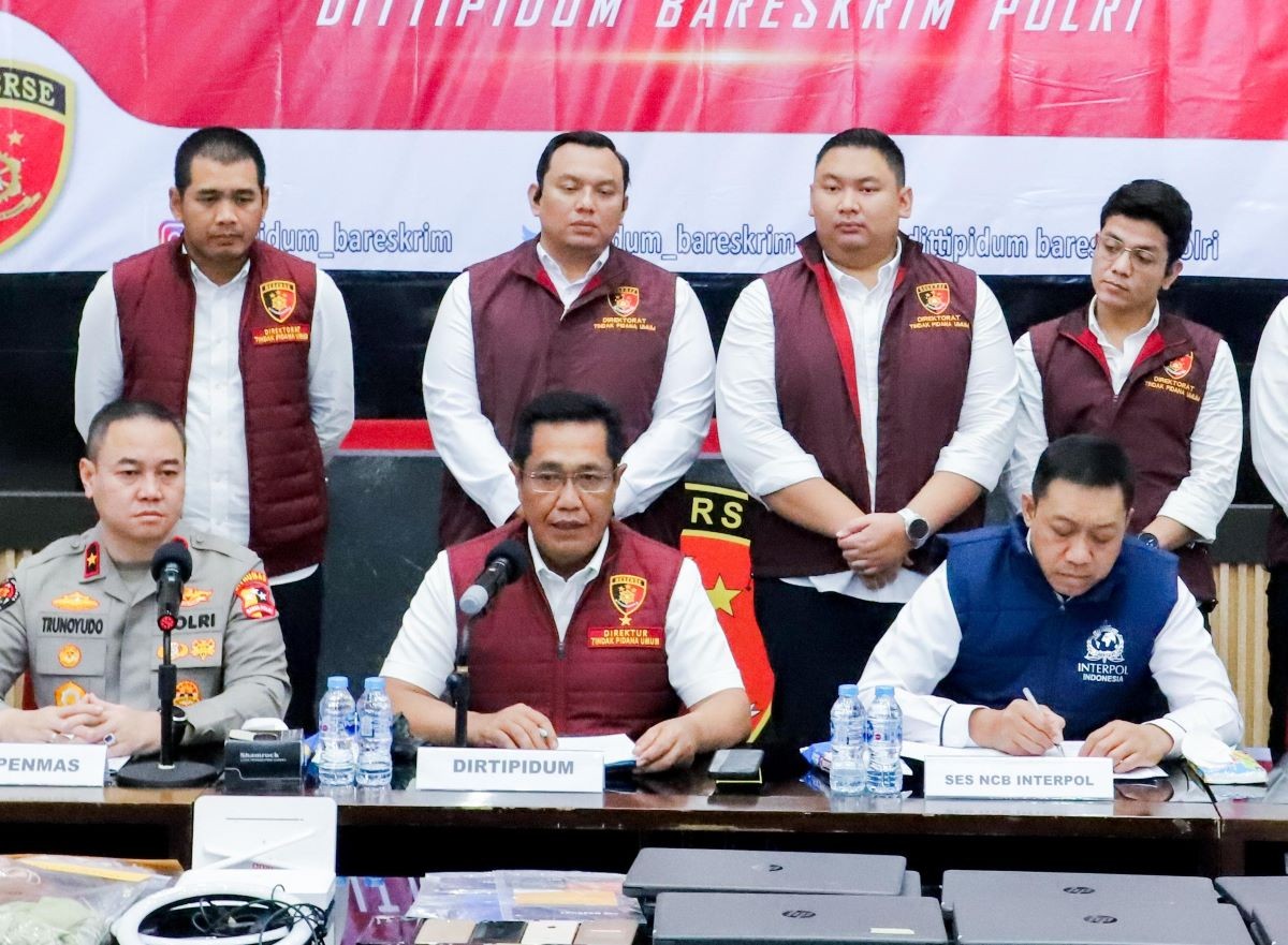 Bareskrim Polri Tetapkan Delapan Tersangka Kasus Judi Online dan Pornografi, Satu Buron. (Foto: Dok. Istimewa)