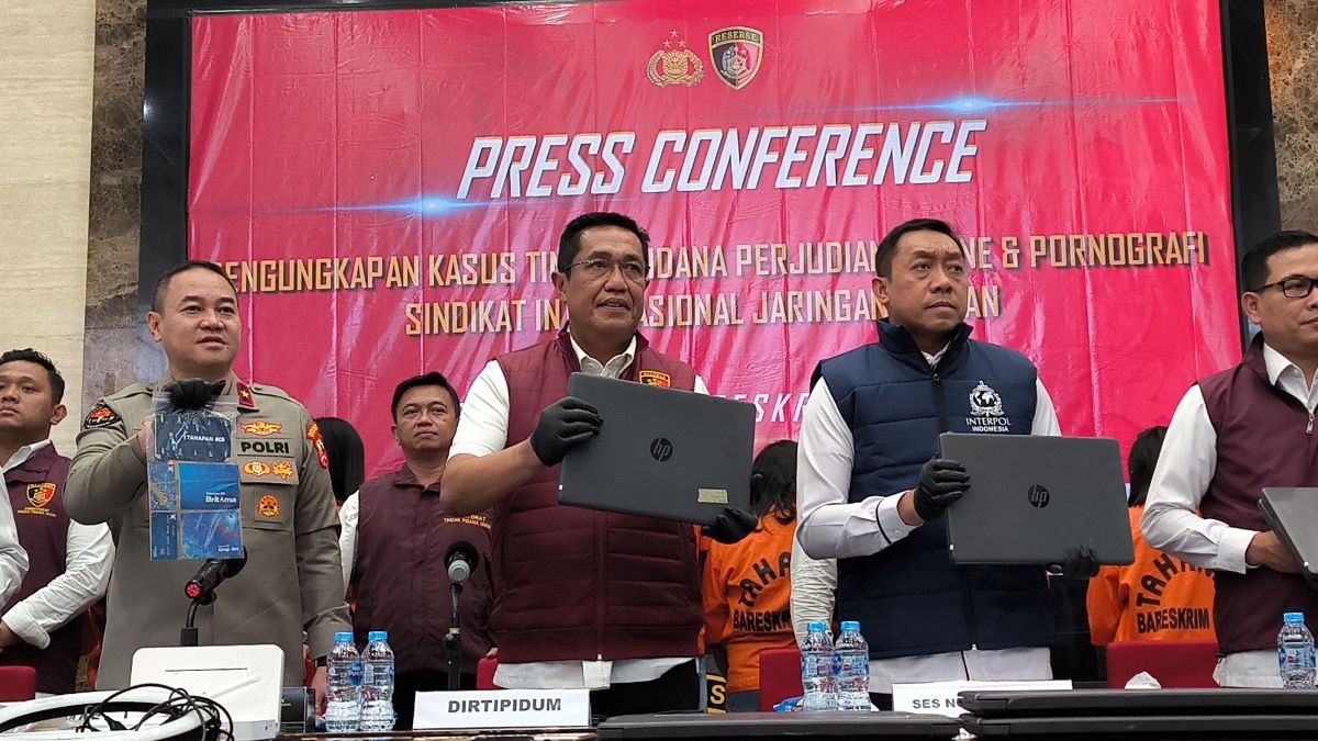 Bareskrim Sebut Tindak Pidana Judi Online dan Pornografi Terjadi di Enam Provinsi. (Foto: Riana Rizkia/MNC Media)