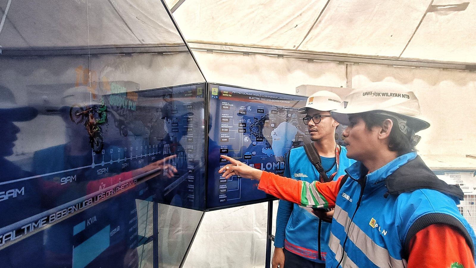 PLN Optimal Layani Listrik Tanpa Kedip Selama Gelaran MXGP Seri 2 Lombok. (Foto: MNC Media)