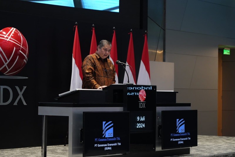 Kawal Listing GUNA, Airlangga Yakinkan Investor soal Ekonomi RI dan Proses Transisi (foto dok kemenko perekonomian)