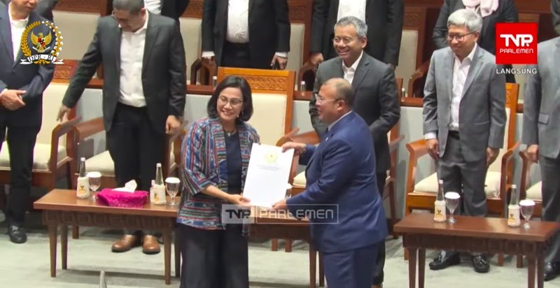 Tok, Paripurna DPR Setujui Hasil Pembahasan RAPBN dan RKP 2025 (foto youtube tvr parlemen)