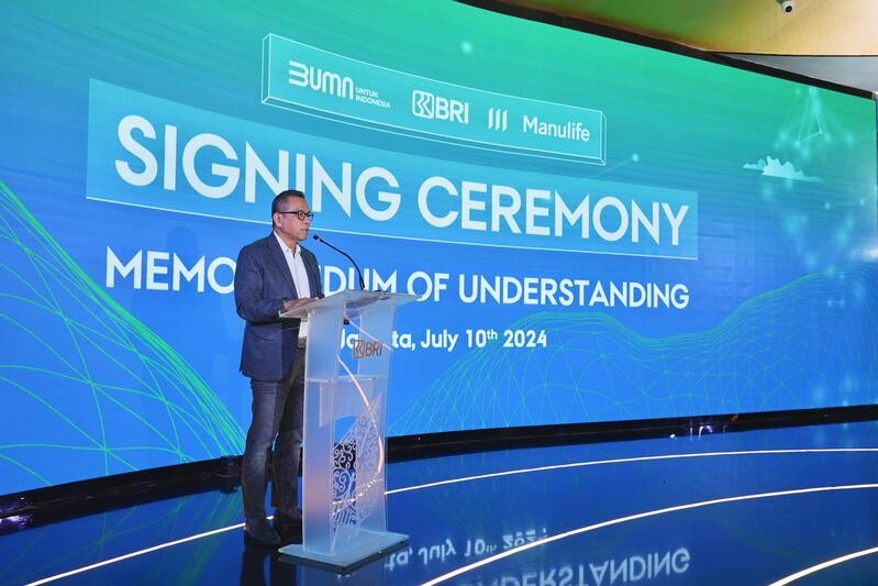 Permudah Pembayaran Premi Asuransi, BBRI Kolaborasi dengan Manulife. (Foto: MNC Media)