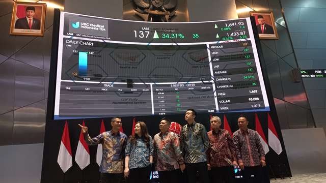 Listing Perdana UBC Medical (LABS) Sentuh ARA, Saham Terbang 34,31 Persen (Foto: IDX Channel/ Cahya P)