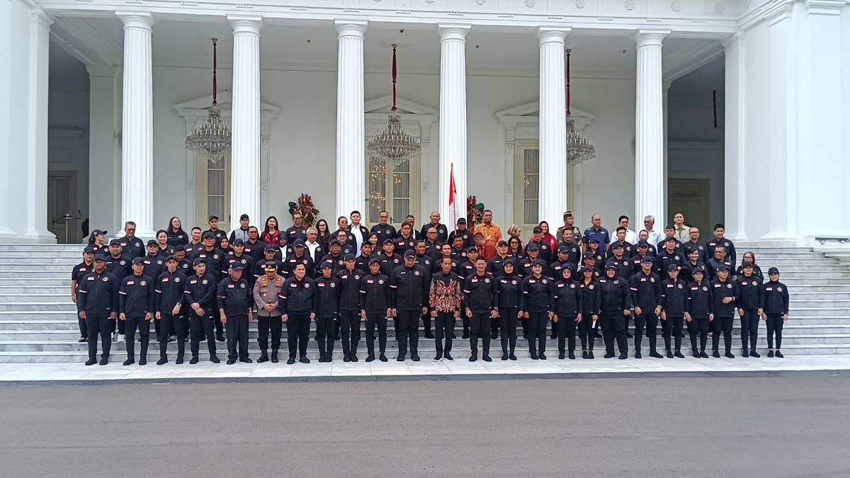 Lepas Tim Olimpiade Indonesia, Jokowi: Harumkan Nama Indonesia di Mata Dunia. (Foto: Raka/MNC Media)