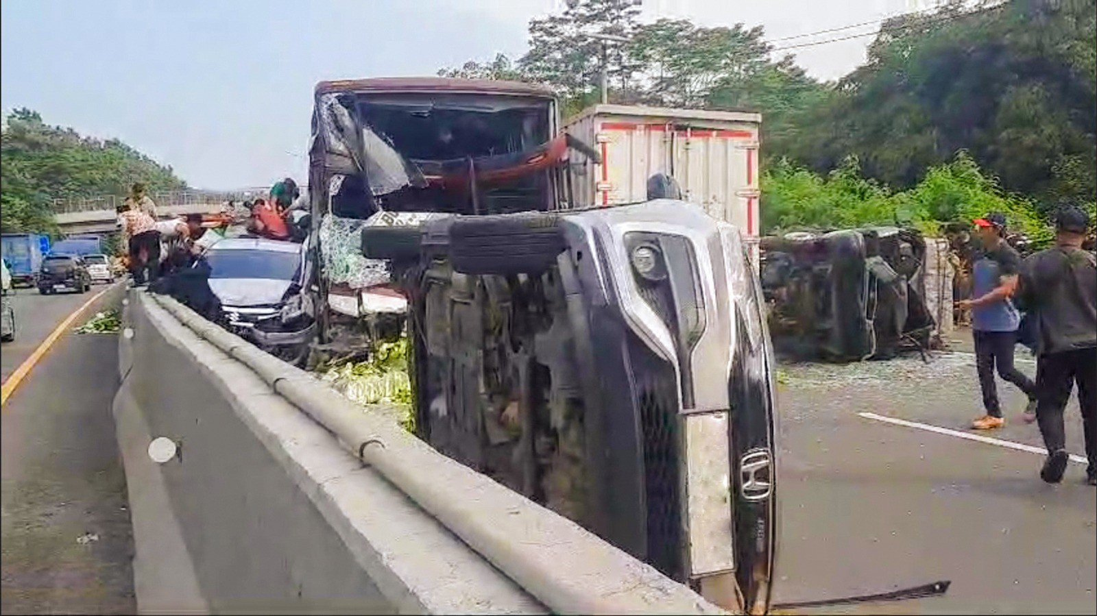 Jasa Marga (JSMR) Pastikan Tak Ada Korban Jiwa Imbas Kecelakaan Beruntun di Tol Cipularang. (Foto Istimewa/Jasa Marga)