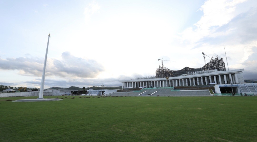 Begini Penampakan Lapangan Upacara IKN yang Digunakan untuk HUT RI ke-79 (FOTO:Dok Ist)