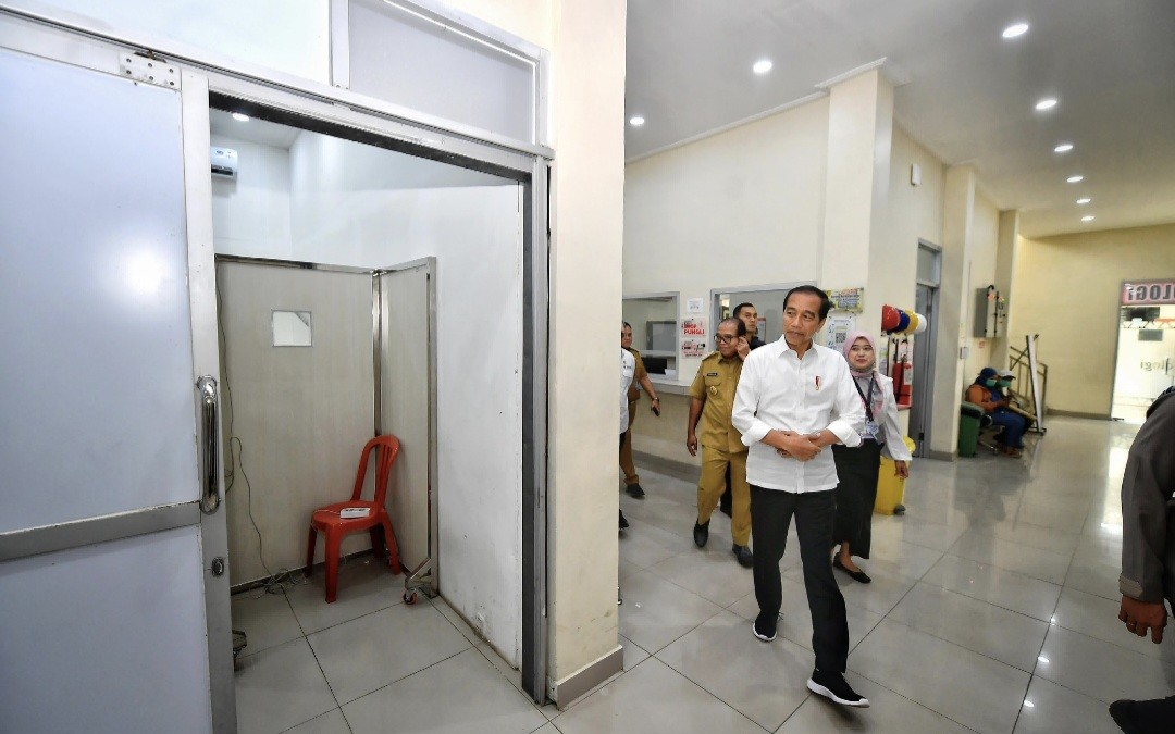 Jokowi Kunjungan ke RSUD Bob Bazar Lampung, Direktur Keluhkan Kekurangan Dokter Spesialis (FOTO:Dok Ist)