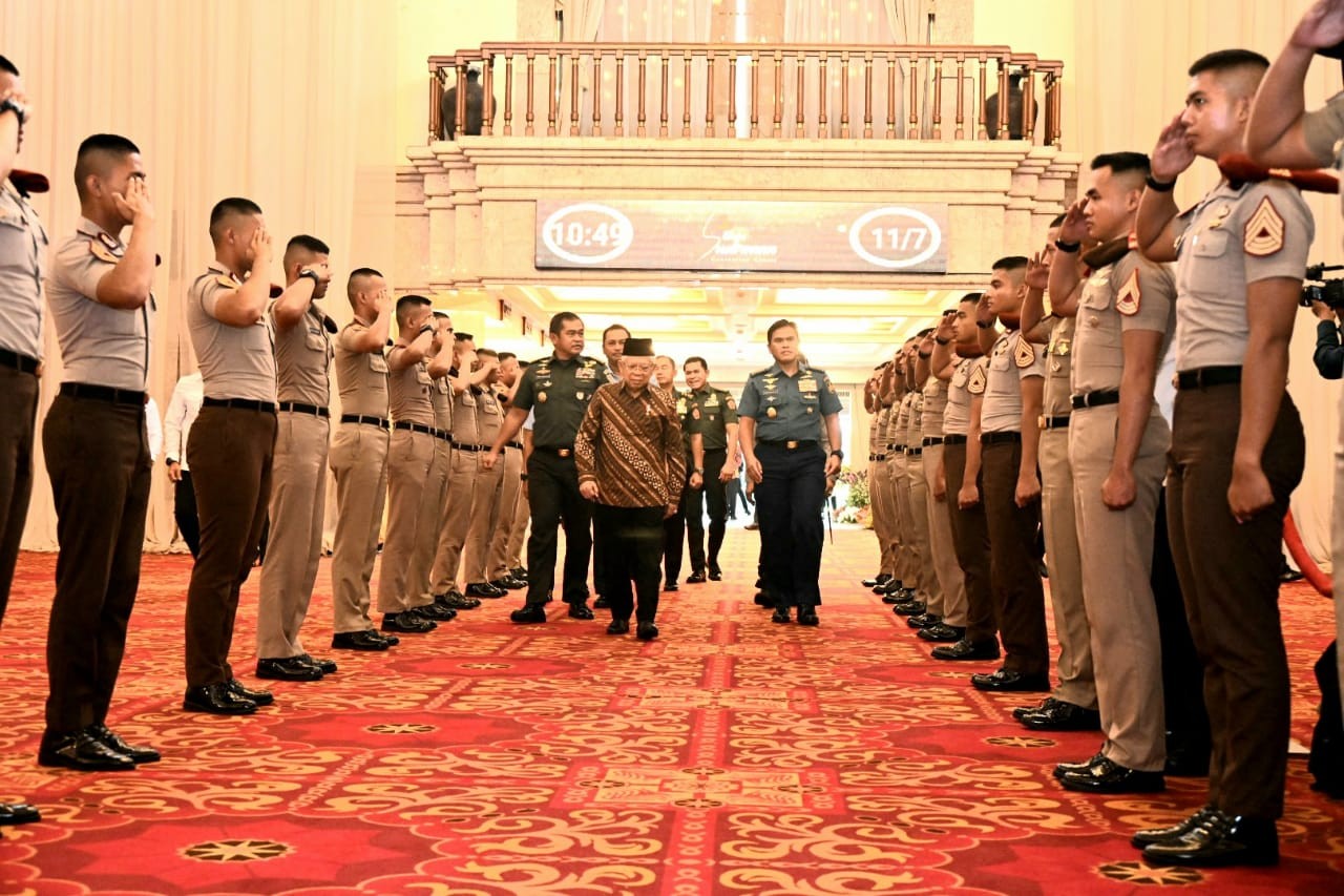 Wapres Minta TNI Polri Responsif Tangani Keluhan Masyarakat. (Foto: MNC Media)