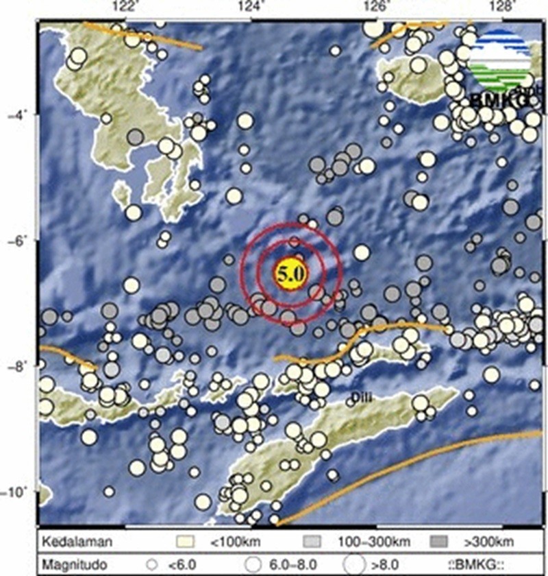 Wakatobi Diguncang Gempa M 5,0, Tak Berpotensi Tsunami (foto ist)