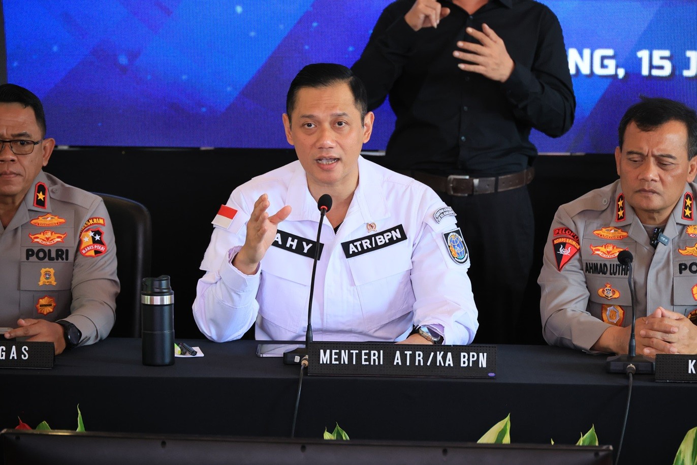 AHY Gebuk Dua Kasus Mafia Tanah di Jateng, Potensi Kerugian Negara Rp3,41 Triliun. (Foto Istimewa)