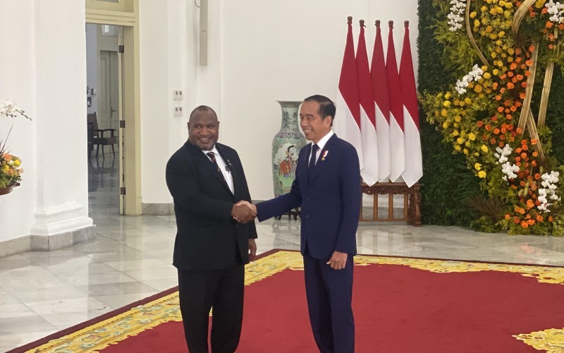 Jokowi Dorong Indonesia dan Papua Nugini Punya Perjanjian Perdagangan Bebas. (Foto: MNC Media)