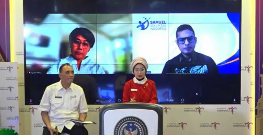 Kemenparekraf Gandeng Samuel Sekuritas Perkuat Indeks Saham Parekraf, Khususnya Film. (Foto: Annastasya/MNC Media)