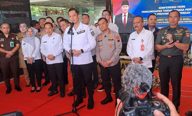 AHY Sebut Jateng Jadi Provinsi dengan Permasalahan Tanah Terbanyak (foto eka setiawan)