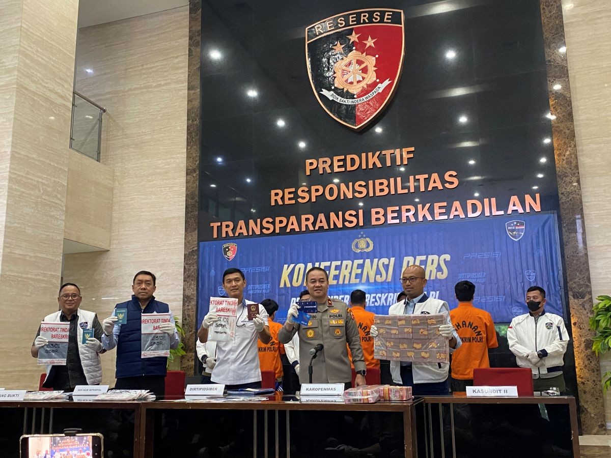 Kasus Online Scam Jaringan Internasional Terungkap, Kerugian Korban Hampir Rp1,5 Triliun. (Foto: MNC Media)
