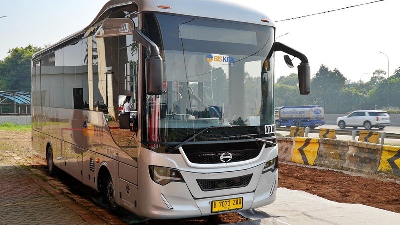Stasiun LRT Harjamukti Terintegrasi Biskita Trans Depok, Punya Headway 10 Menit. (Foto: MNC Media)