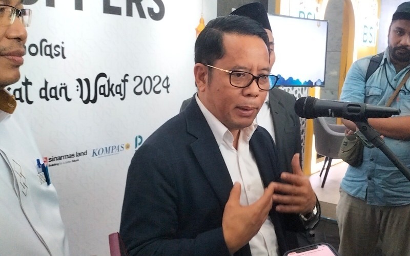 Dirjen Bimas Islam Kemenag, Kamaruddin Amin menyoroti masjid yang dijual oleh pemilik lahan di Makassar, Sulsel (Widya Michella/MPI)