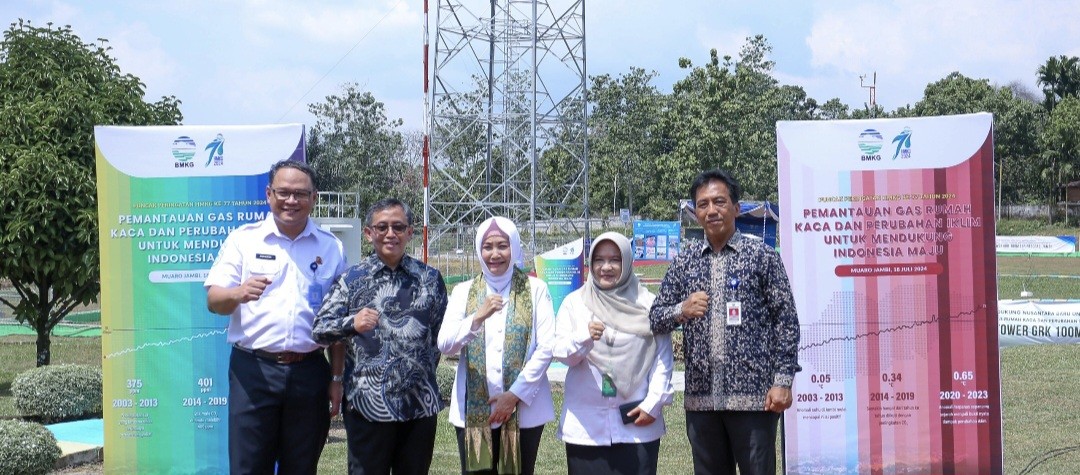 Tahan Laju Perubahan Iklim, BMKG Resmikan Tower Pemantau Gas Rumah Kaca (FOTO:Dok Ist)