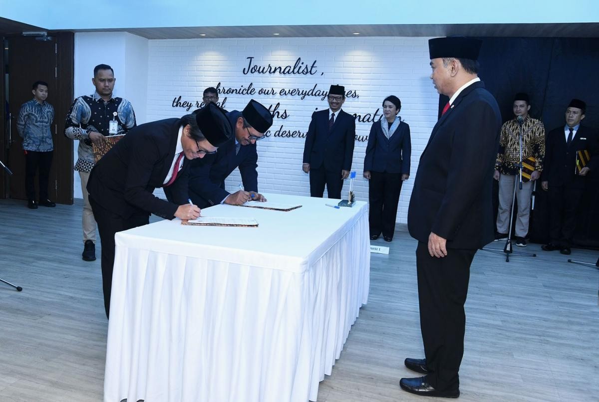 Menkominfo Lantik Dirjen Aptika Baru Hokky Simorangkir, Harap PDNS 2 Pulih. (Foto: Kemenkominfo)