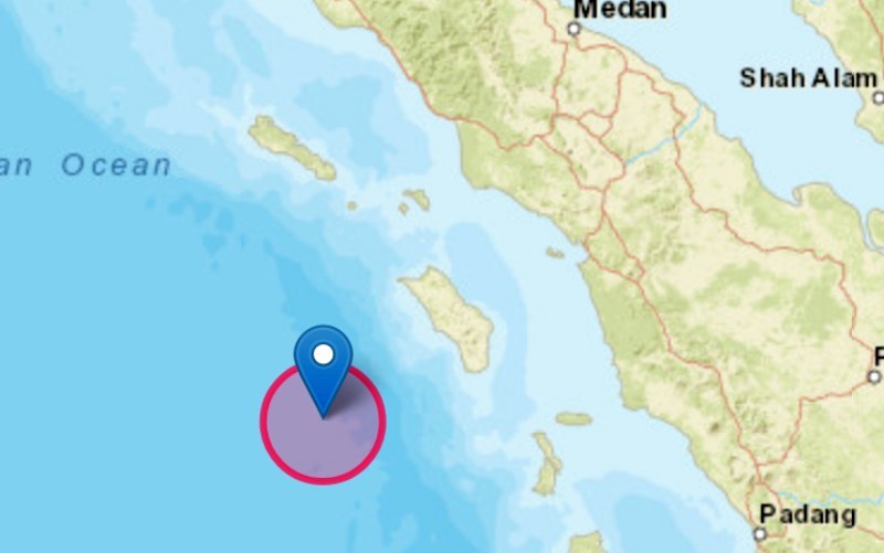 Gempa bumi Magnitudo 5,7 mengguncang Nias Barat, Sumatera Utara (BMKG)
