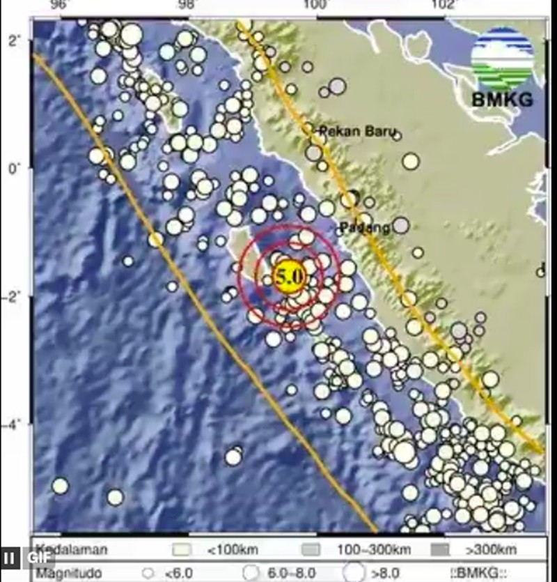 Mentawai Diguncang Gempa M 5,0, Tak Berpotensi Tsunami (foto ist)