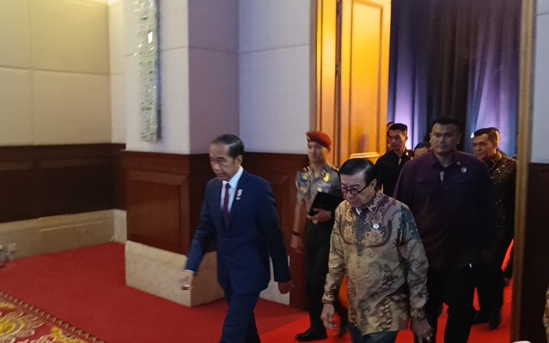 Presiden Jokowi menghadiri acara peluncuran Golden Visa yang digagas oleh Ditjen Imigrasi Kemenkum HAM. (Raka Dwi Novianto/MPI)