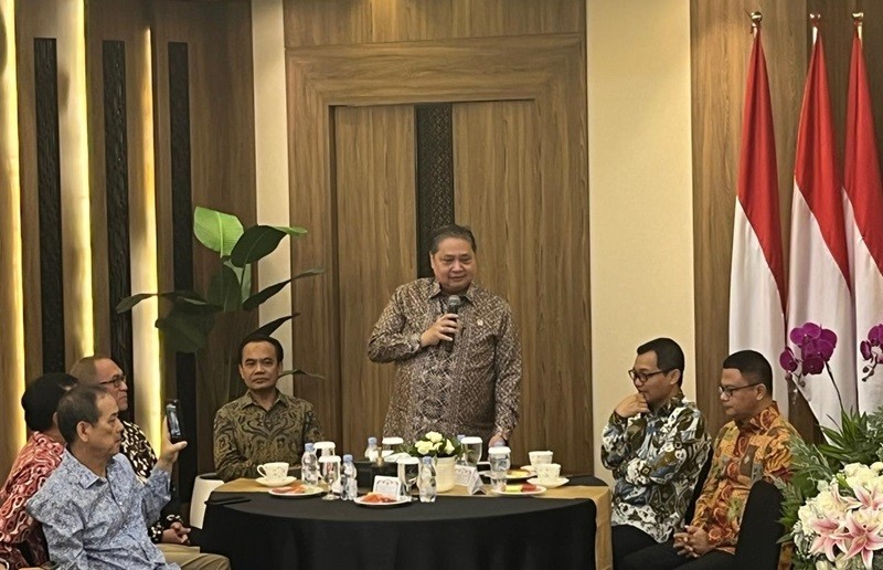 Airlangga Ungkap Jurus RI Kurangi Ketergantungan Mata Uang Asing (foto atikah)