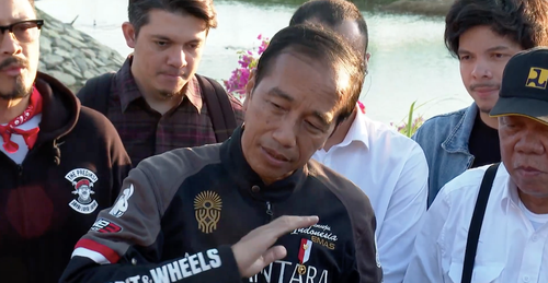 Jokowi Optimistis Jembatan Pulau Balang Genjot Konektivitas di Kaltim. (Foto: MNC Media)