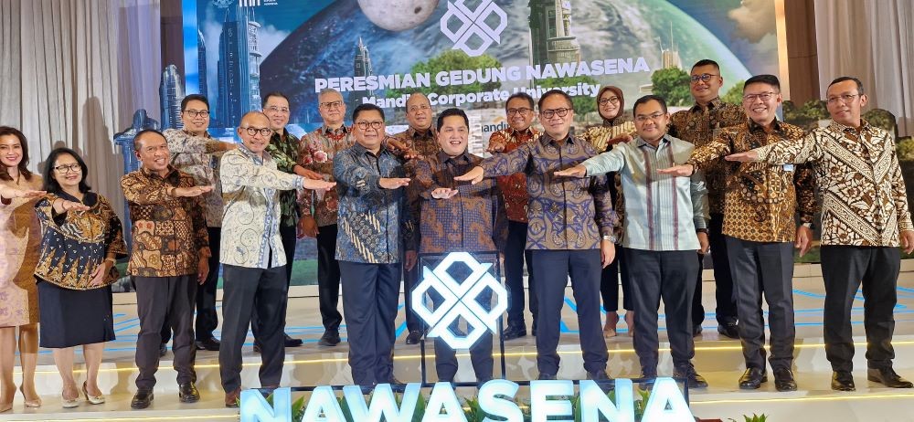 Resmikan Gedung Nawasena Mandiri Corporate University, Erick Thohir Tekankan Pentingnya Transformasi. Foto: MNC Media.