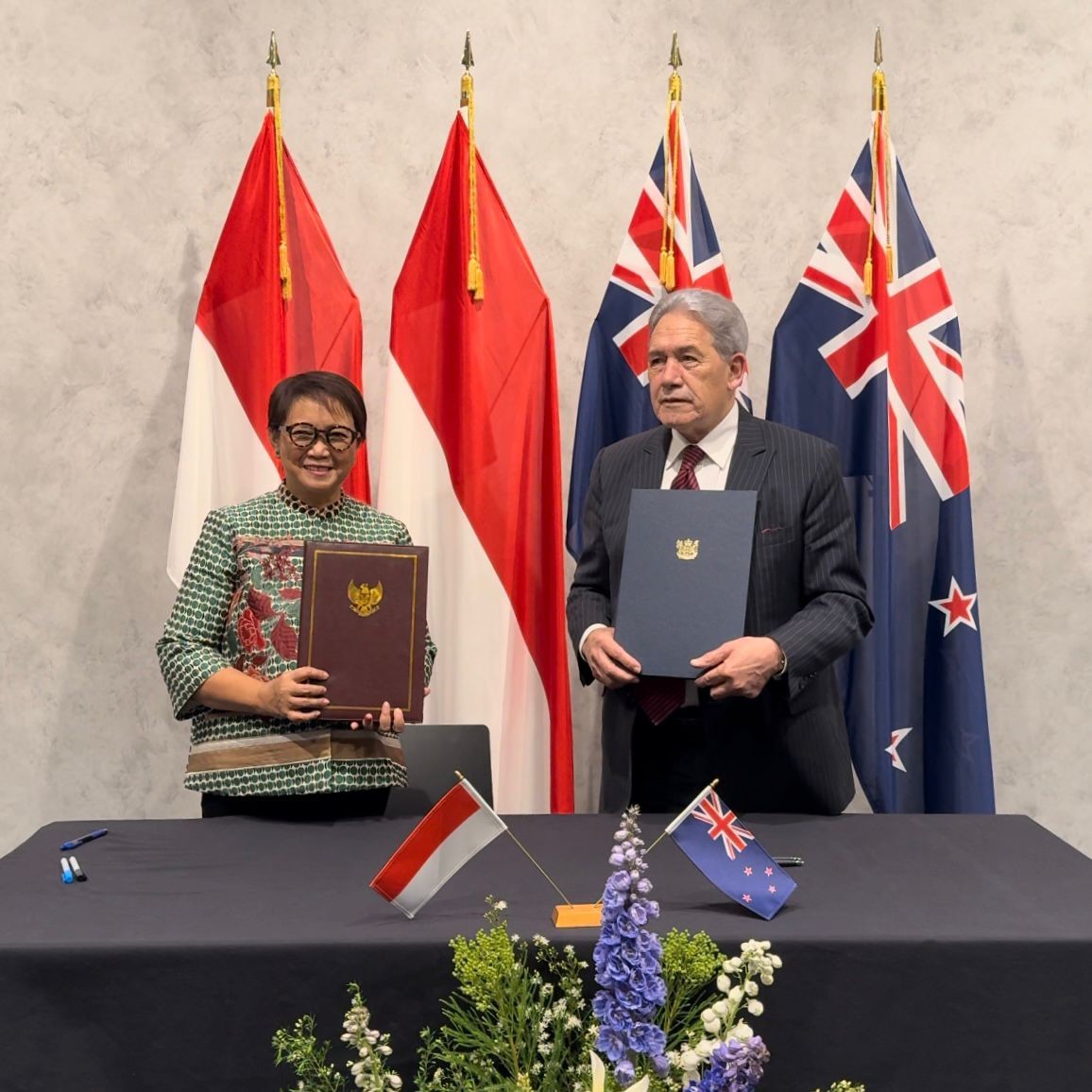 Indonesia-Selandia Baru Sepakati Target Perdagangan Bilateral Rp57 Triliun pada 2029. (Foto: MNC Media)