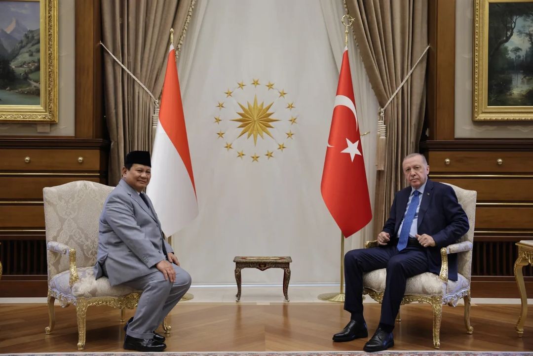 Prabowo Bertemu Erdogan di Turki, Bahas Kerja Sama Pertahanan hingga Perdamaian Dunia. (Foto: Dok. Kemenhan)