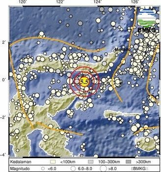 Imbas Pergerakan Lempeng, Bone Bolango Diguncang Gempa Magnitudo 5,5. (Foto: MNC Media)