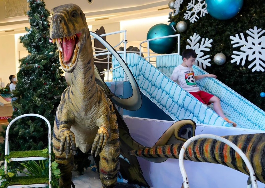 Inilah Mall yang Ada Dinosaurus di Jakarta. (FOTO: MNC MEDIA)