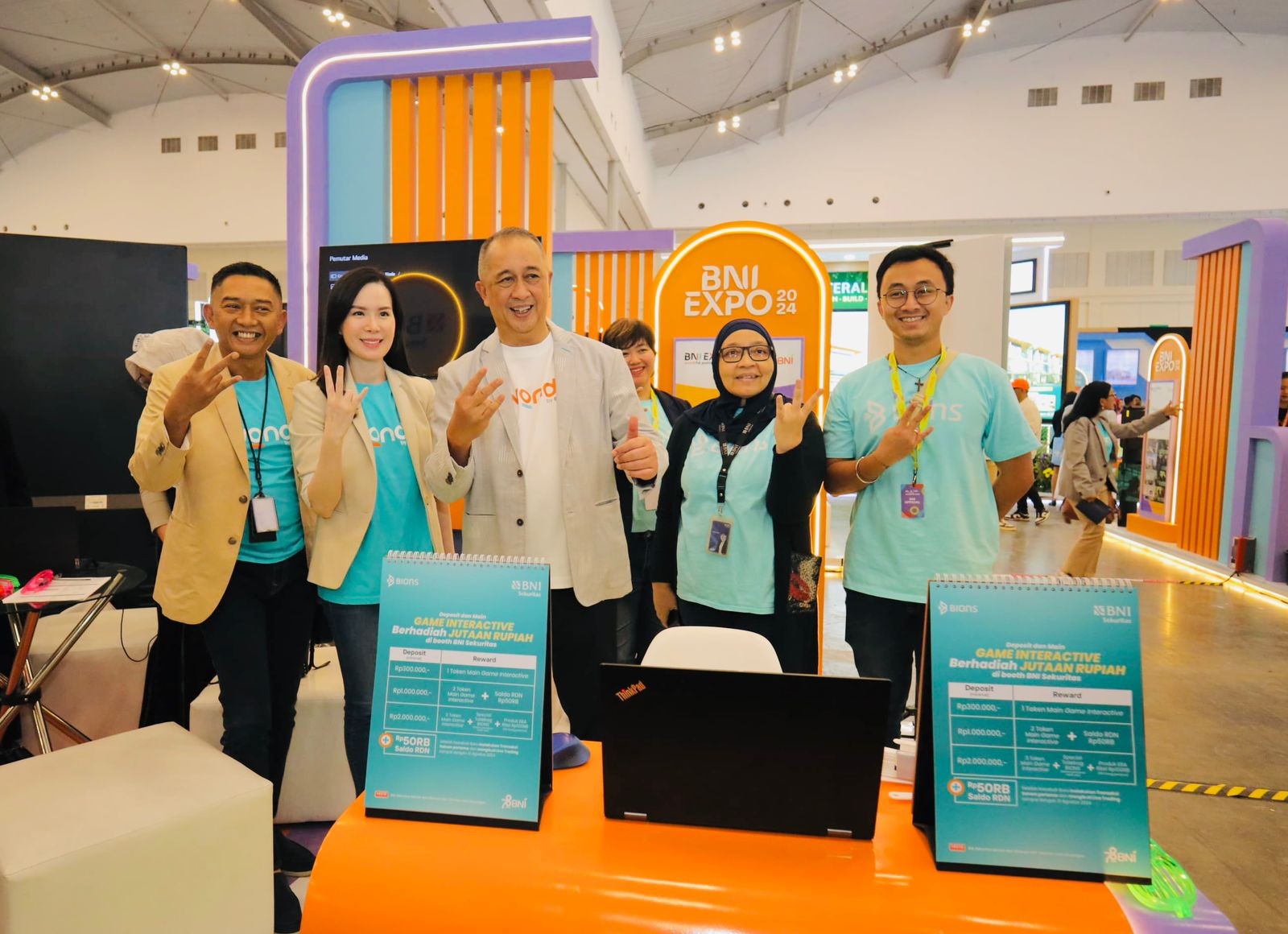 Berikan Literasi Keuangan, BNI Sekuritas Ikut Ramaikan BNI Expo 2024 (FOTO:Dok Ist)