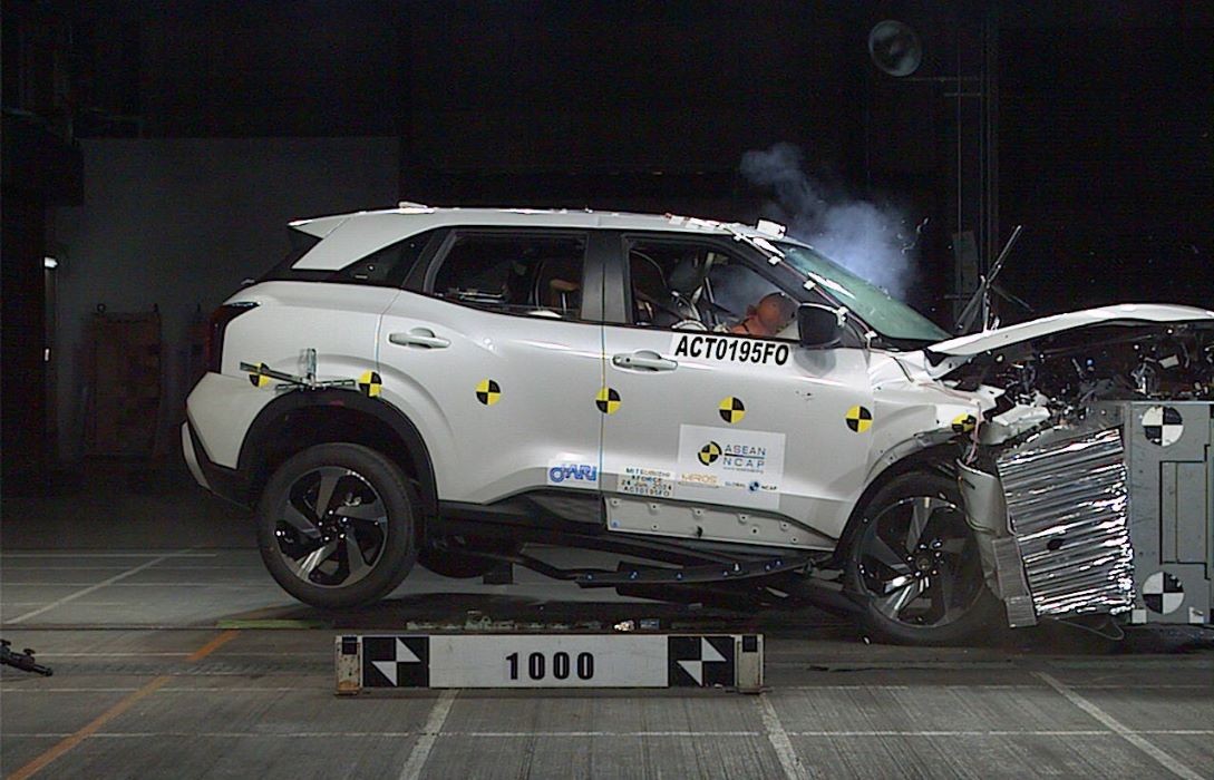 Mitsubishi XForce Tes Ulang Uji Tabrak, Begini Hasilnya. (Foto: MNC Media)
