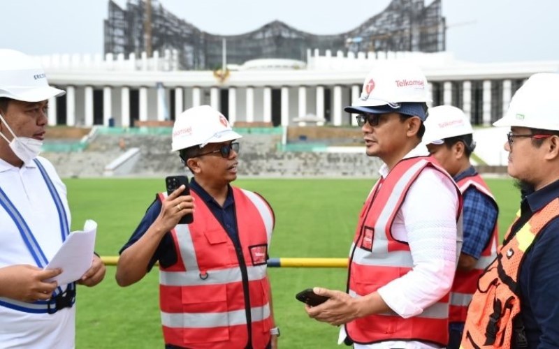 Telkomsel menghadirkan jaringan internet di IKN, terutama dalam rangka mendukung kesuksesan pelaksanaan HUT ke-71 RI. (Foto: Dok. Telkomsel)
